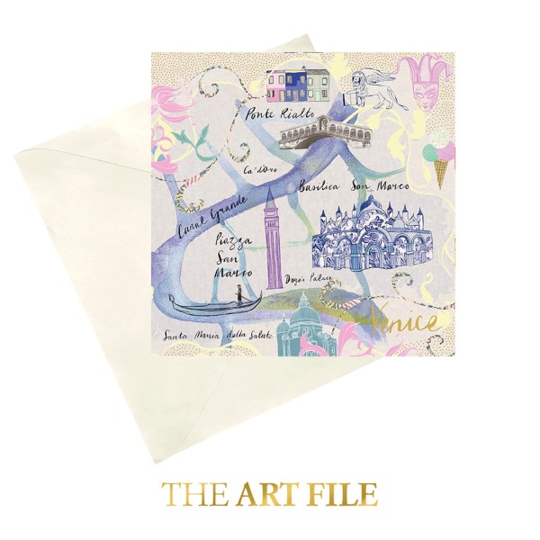 The Art File - Поздравителна картичка "Венеция" 1